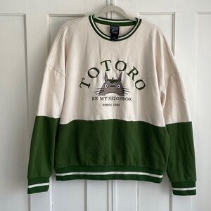 Our Universe Studio Ghibli My Neighbor Totoro Sweatshirt Size M Panel Crewneck